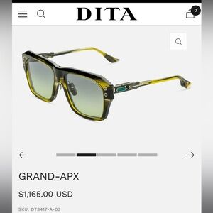 DITA Grand-APX Glasses - Black and Green
